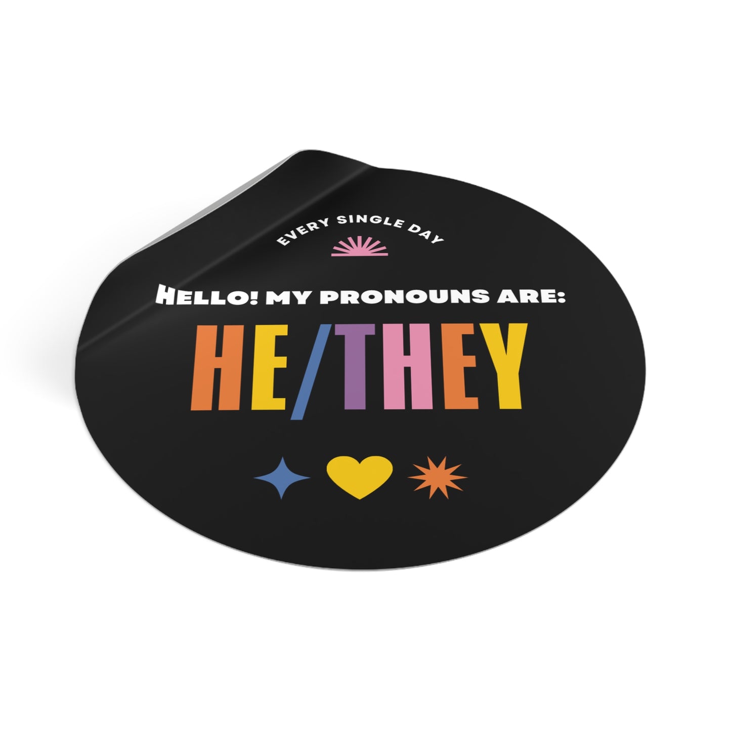 "He/They" Pronouns sticker