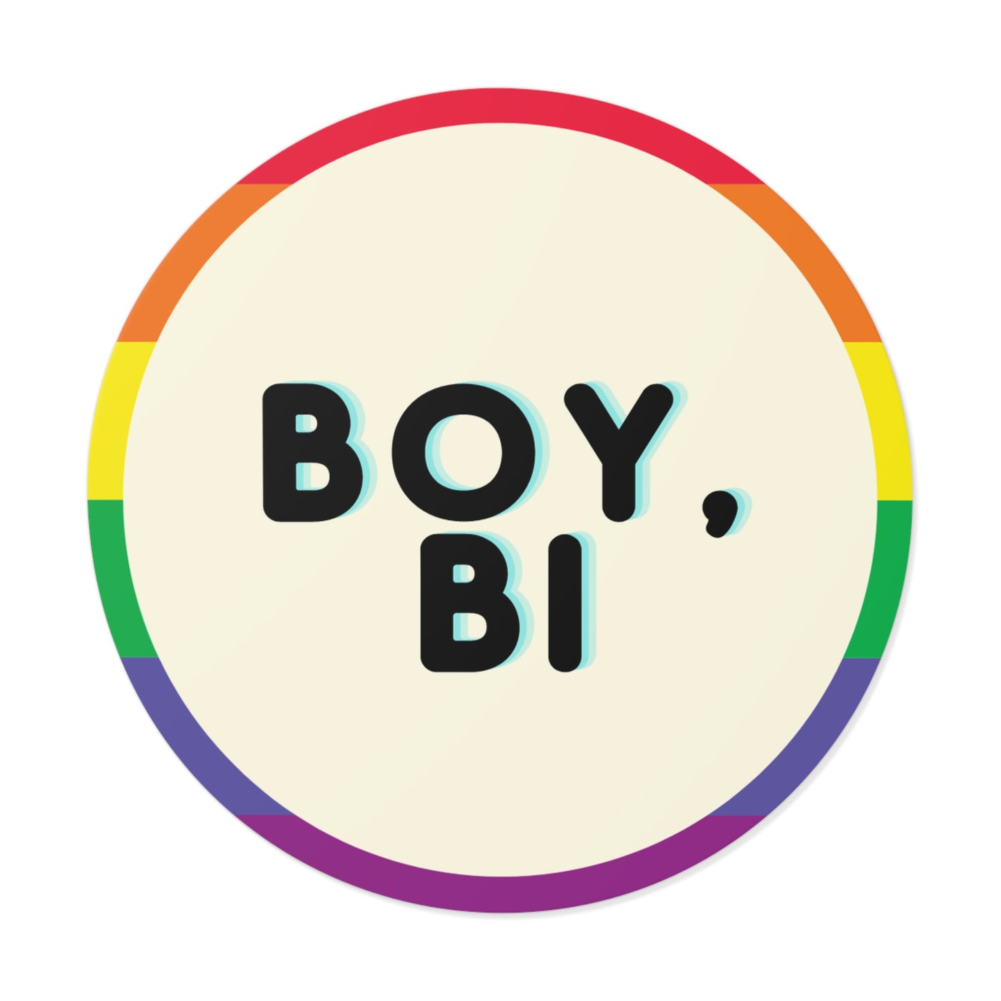 "Boy, Bi" Bisexual Pride vinyl sticker