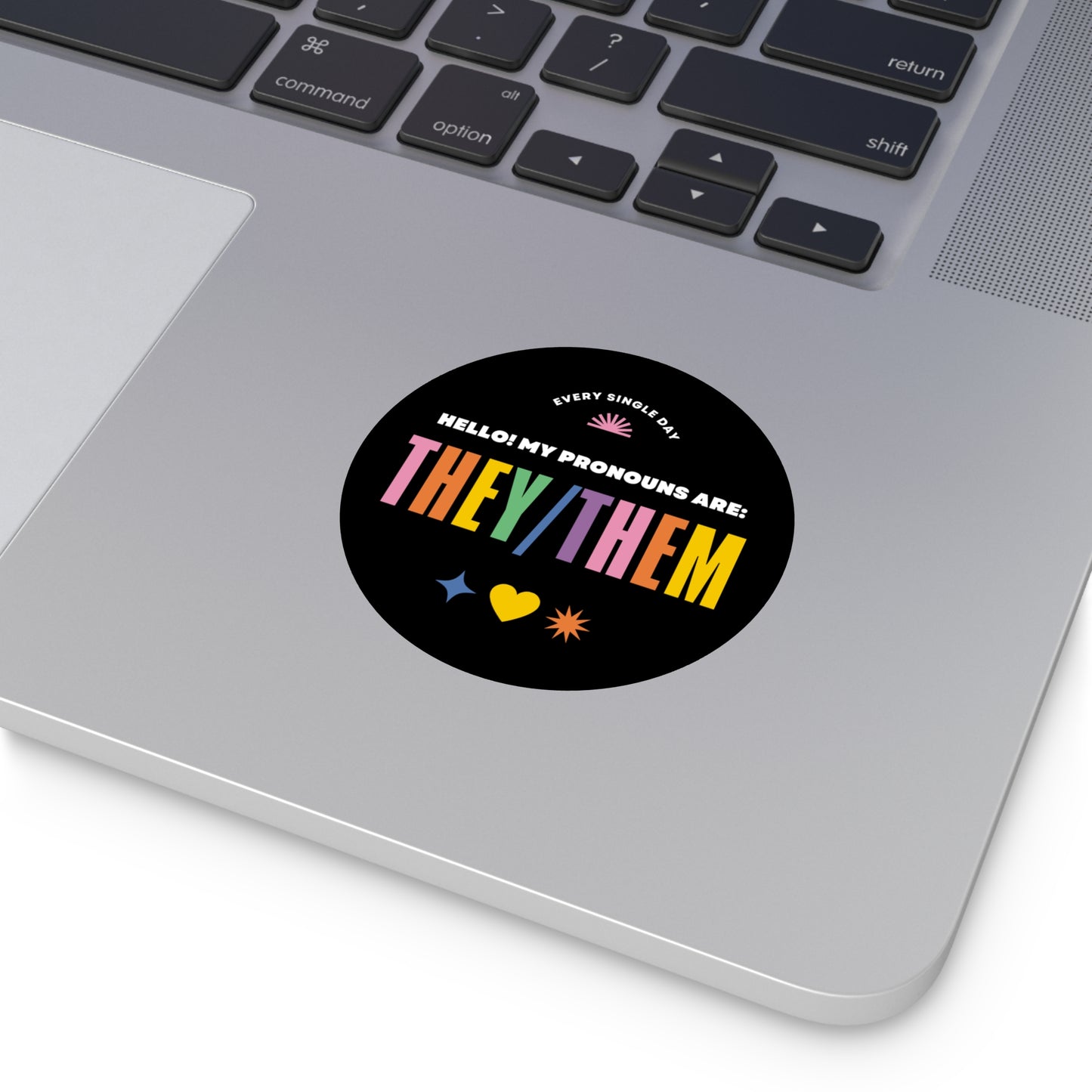 "They/Them" Pronouns vinyl sticker