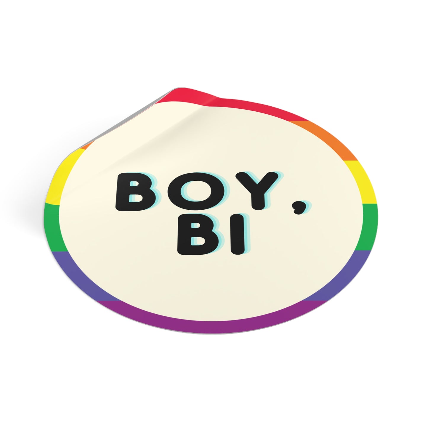 "Boy, Bi" Bisexual Pride vinyl sticker